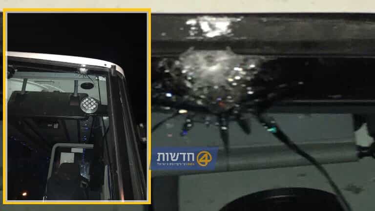 פיגוע ירי: נזק לאוטובוס שחלף בדרך שבין חרמש למבוא דותן