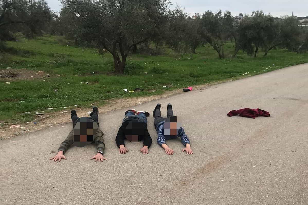 שלושה ערבים נעצרו בחשד להשלכת בקבוקי תבערה