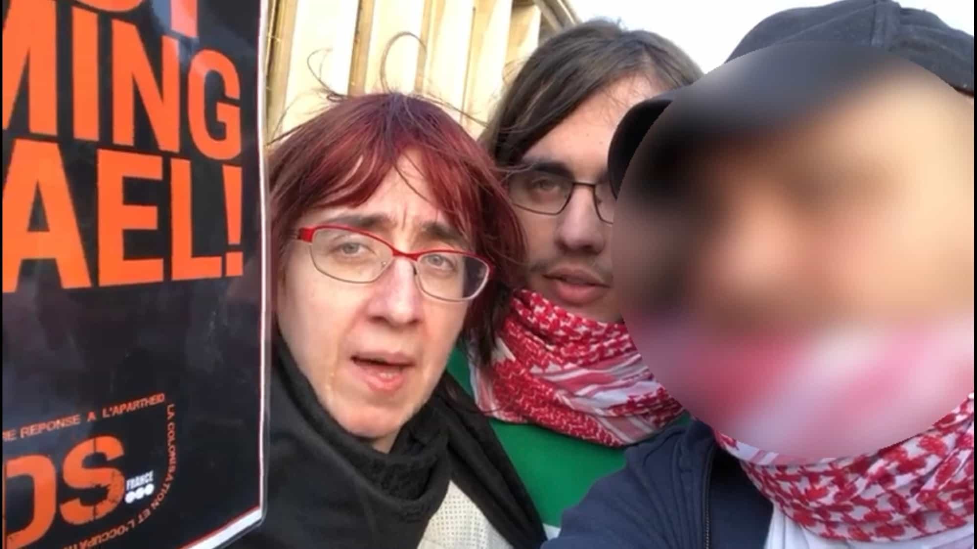 צפו: הצטרף להפגנת ה-BDS וגרם להם לברך את חיילי צה״ל וראש הממשלה נתניהו
