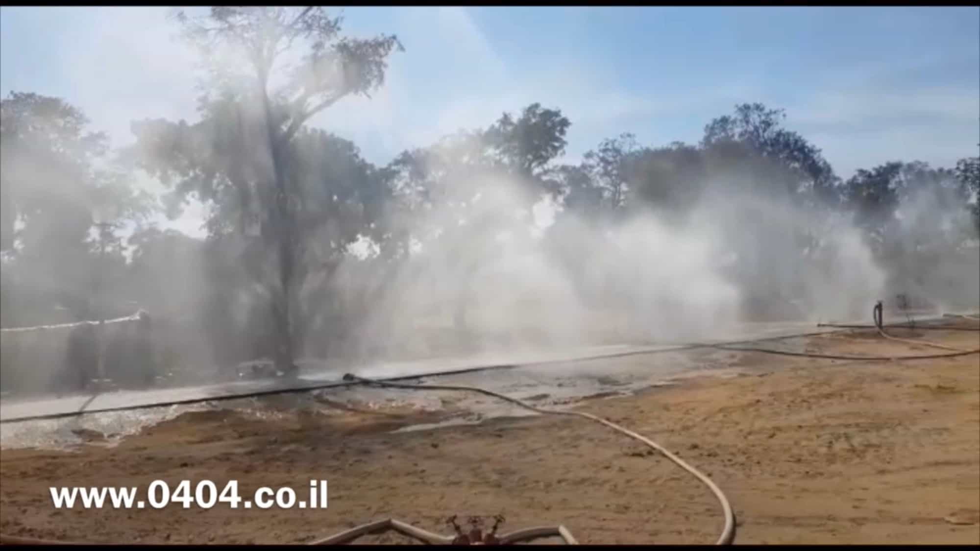 בעקבות חשיפת 0404 על הקאות וקשיי נשימה בכרם שלום: צפו בצה״ל מנסה מערכת מים לצמצום הבעיה