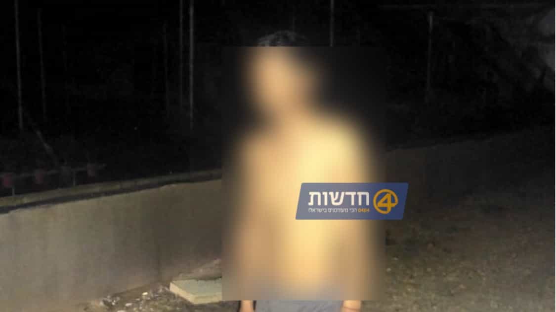 המחבל שהצית חממה, נתפס כשהוא מסתתר על עץ - זו הפעם ה-7 שחדר לארצנו
