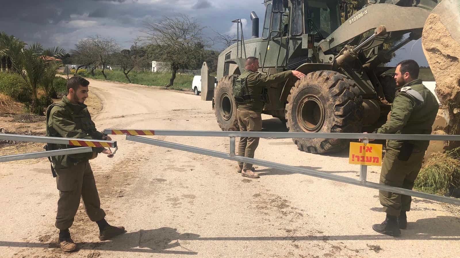 פרסום ראשון: כוחותינו מחזירים את החסימות בעוטף