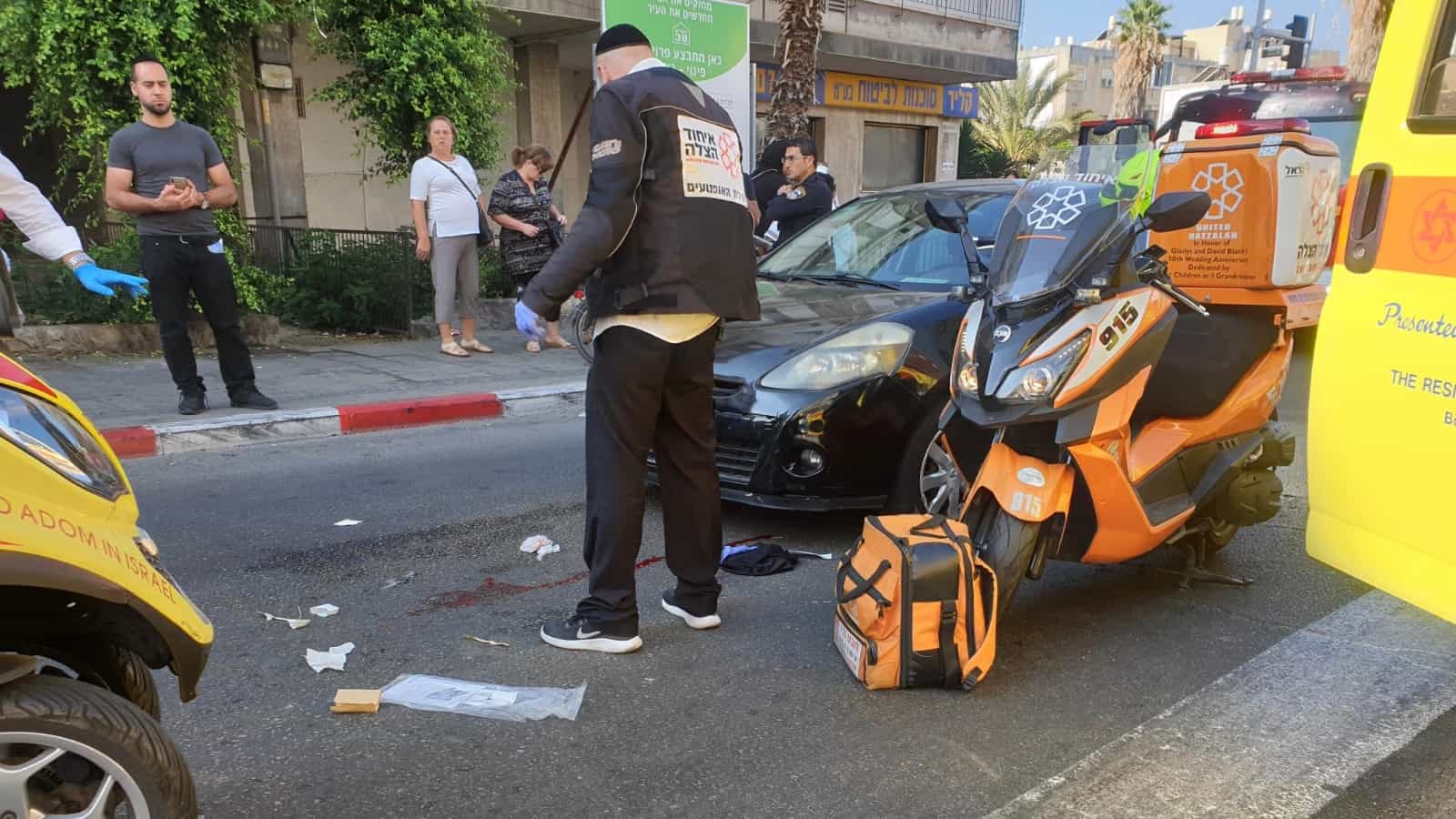 קשיש כבן 94 נפצע באורח בינוני בתאונת דרכים בקרית מלאכי