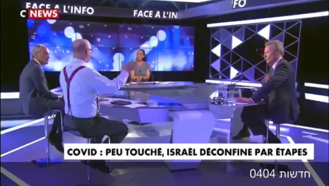 תחנת הטלויזיה הצרפתית בדיון מפרגן ויוצא דופן לישראל ולנתניהו על הטיפול בקורונה | צפו