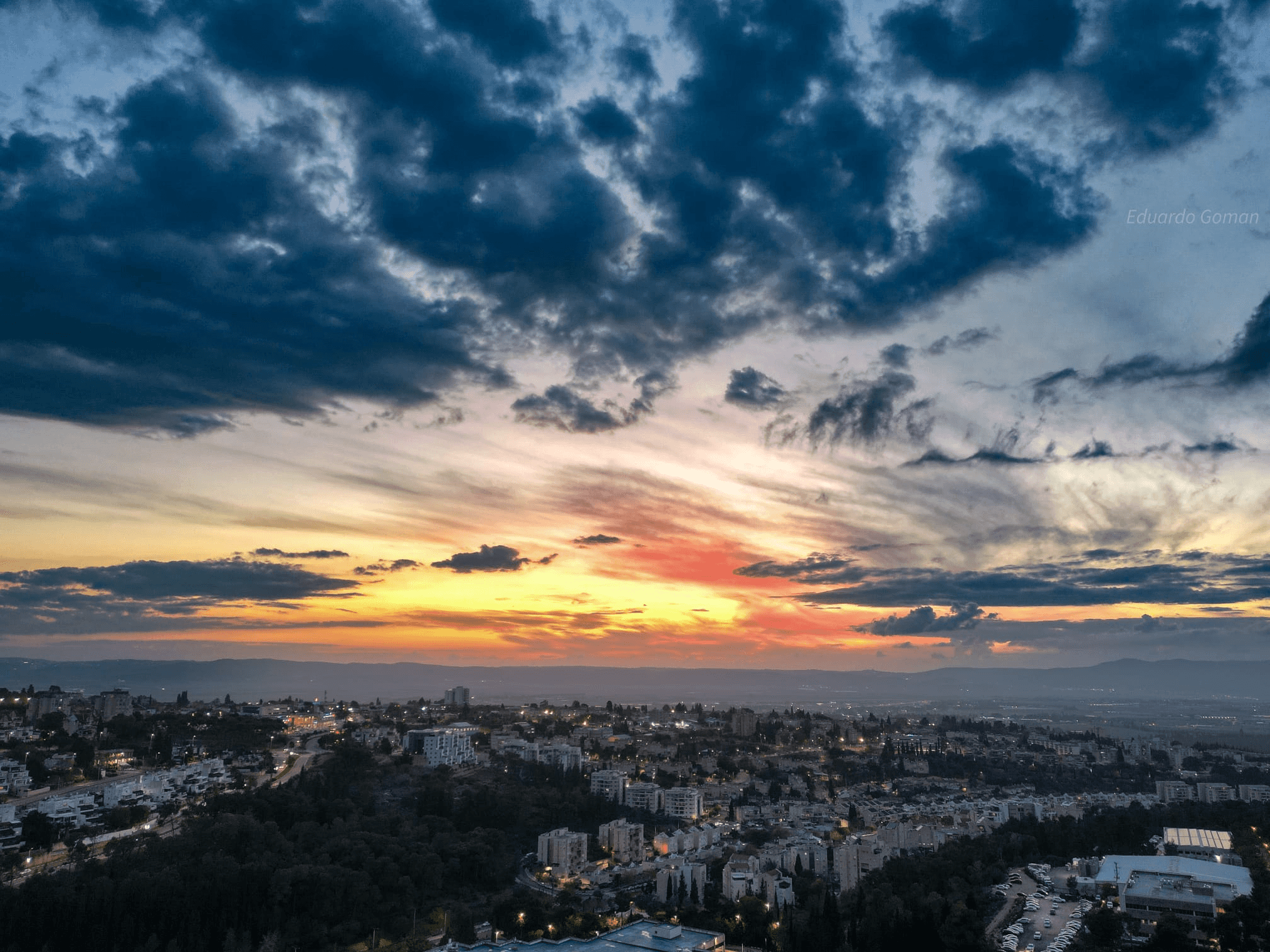 ארצנו היפה: ערב טוב עם ישראל היקר עם השקיעה ממגדל העמק