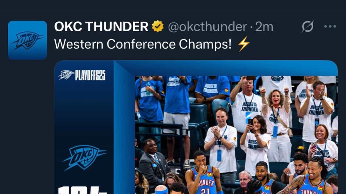 לאחר 13 שנה: אוקלהומה סיטי עלתה לגמר ה-NBA עם 1:4 על מינסוטה