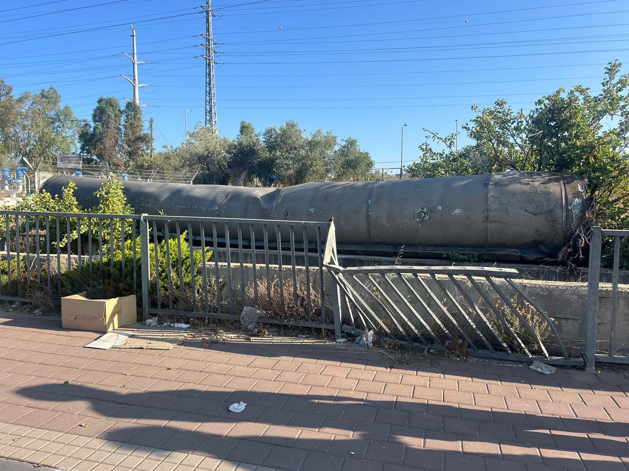 רסיס בגודל אוטובוס נפל בשומרון | "אי הבאת מיגון - פשע"