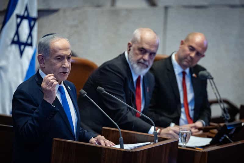 נתניהו בכנסת: "עזה תפורז בדרך הקלה או בדרך הקשה. 'לעולם לא עוד' זה עכשיו!"