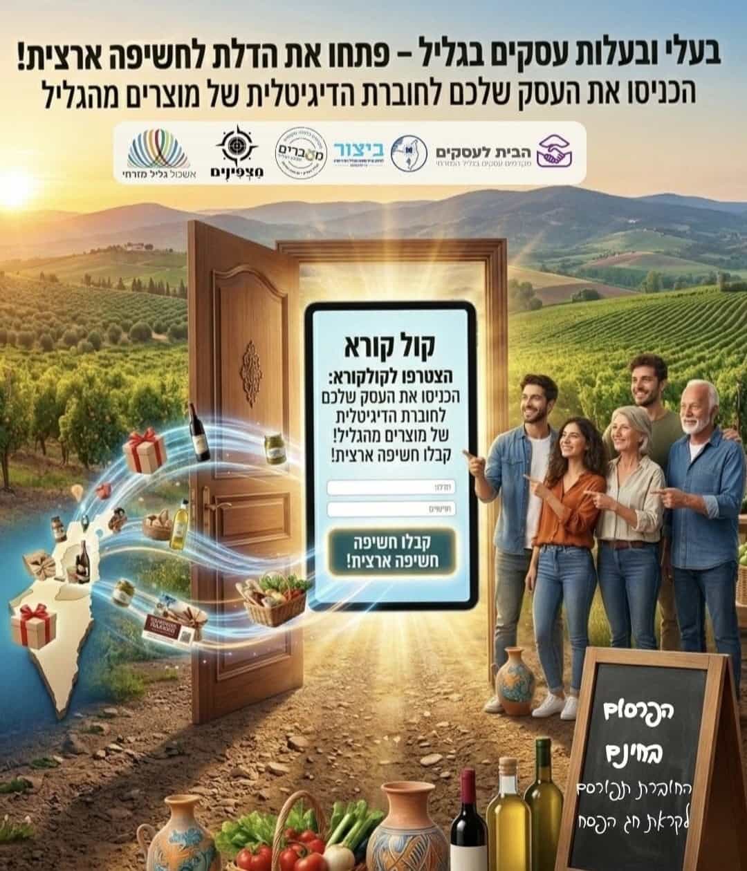 חיזוק לצפון: מיזם "קונים גליל" יוצא לדרך