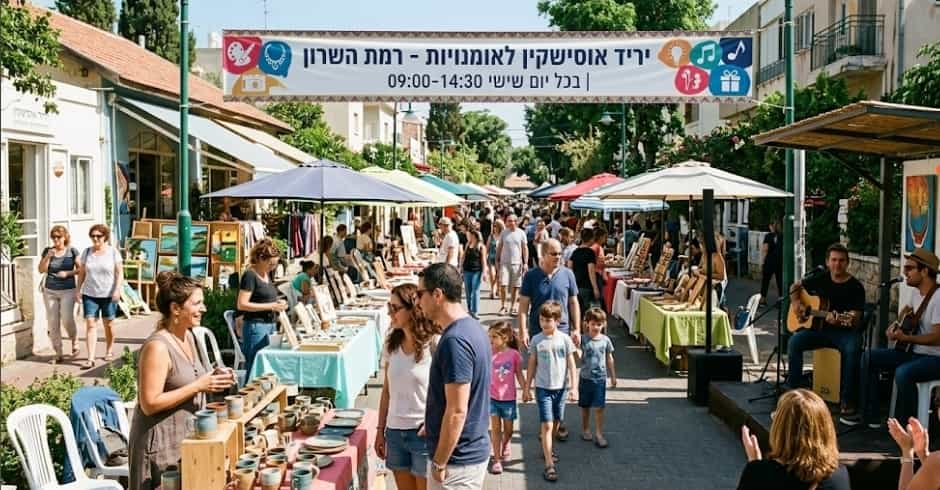 חגיגת יצירה מקומית: יריד אוסישקין לאומנויות מגיע לימי שישי ברמת השרון