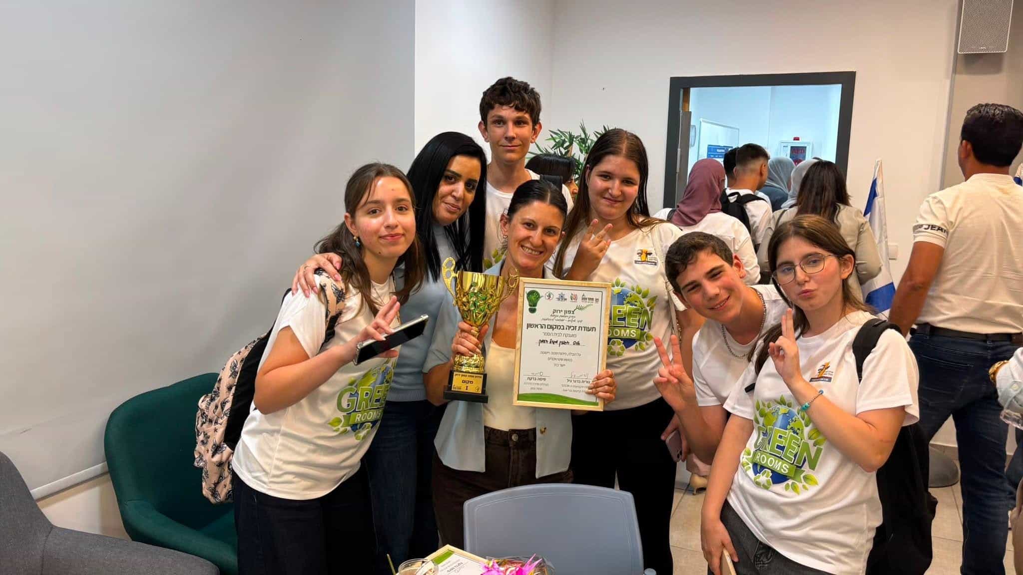 מגדל העמק במקום הראשון: תלמידי "אורט רוגוזין" זכו בתחרות המחוזית "צפון ירוק"