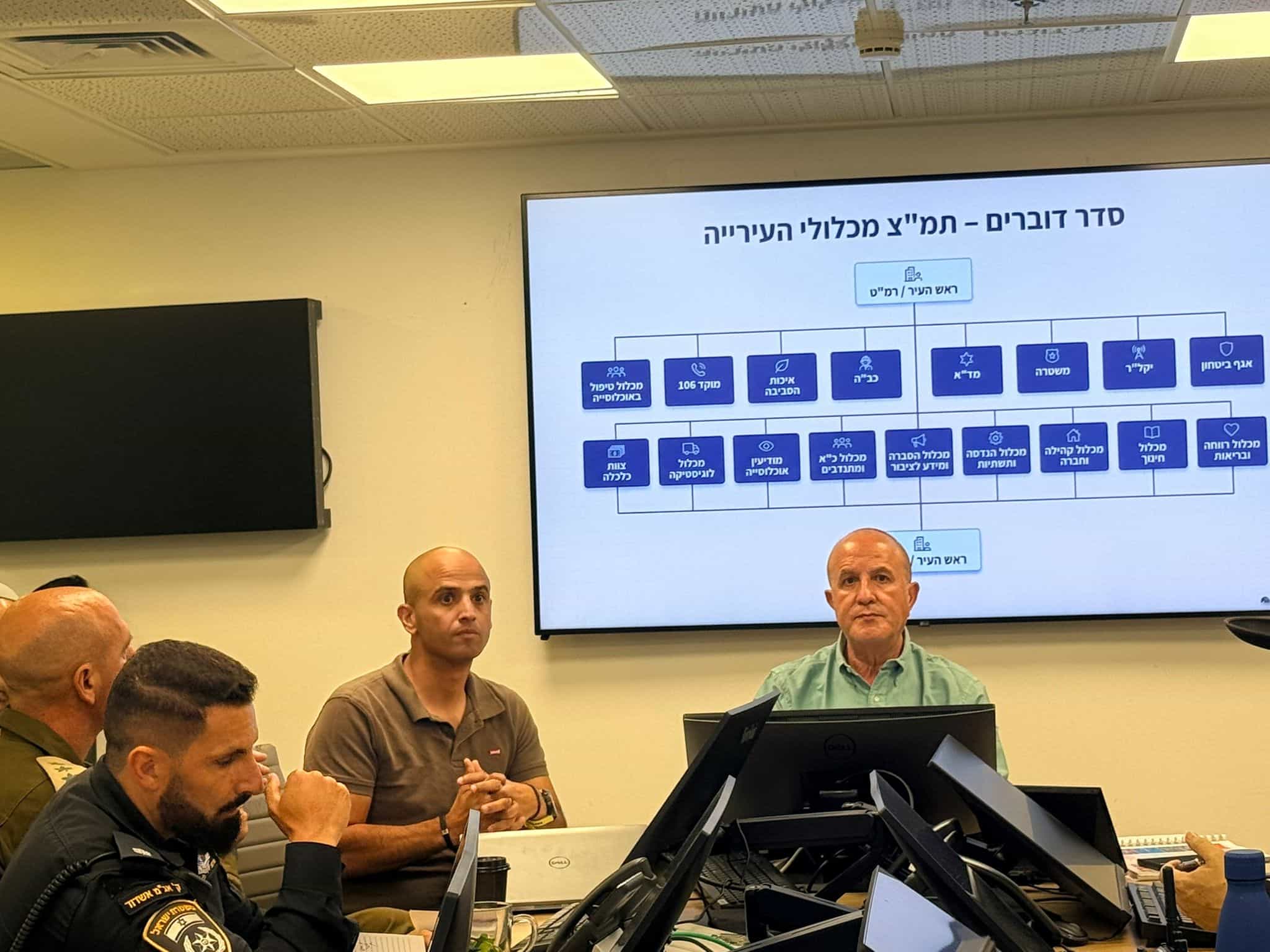 ראש עיריית אשדוד קיים הערכת מצב
