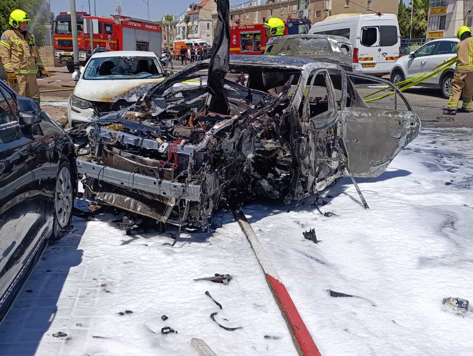 חשד לחיסול בקריית גת: גבר שמוכר למשטרה נהרג בפיצוץ רכב