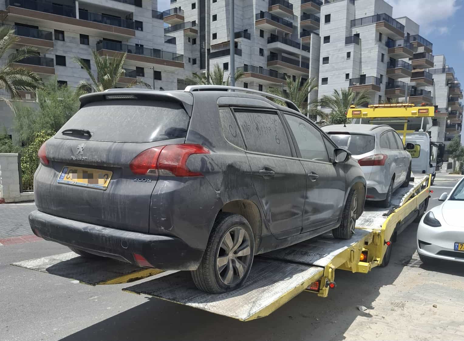 מבצע גרירת רכבים נטושים ברחבי בית שמש