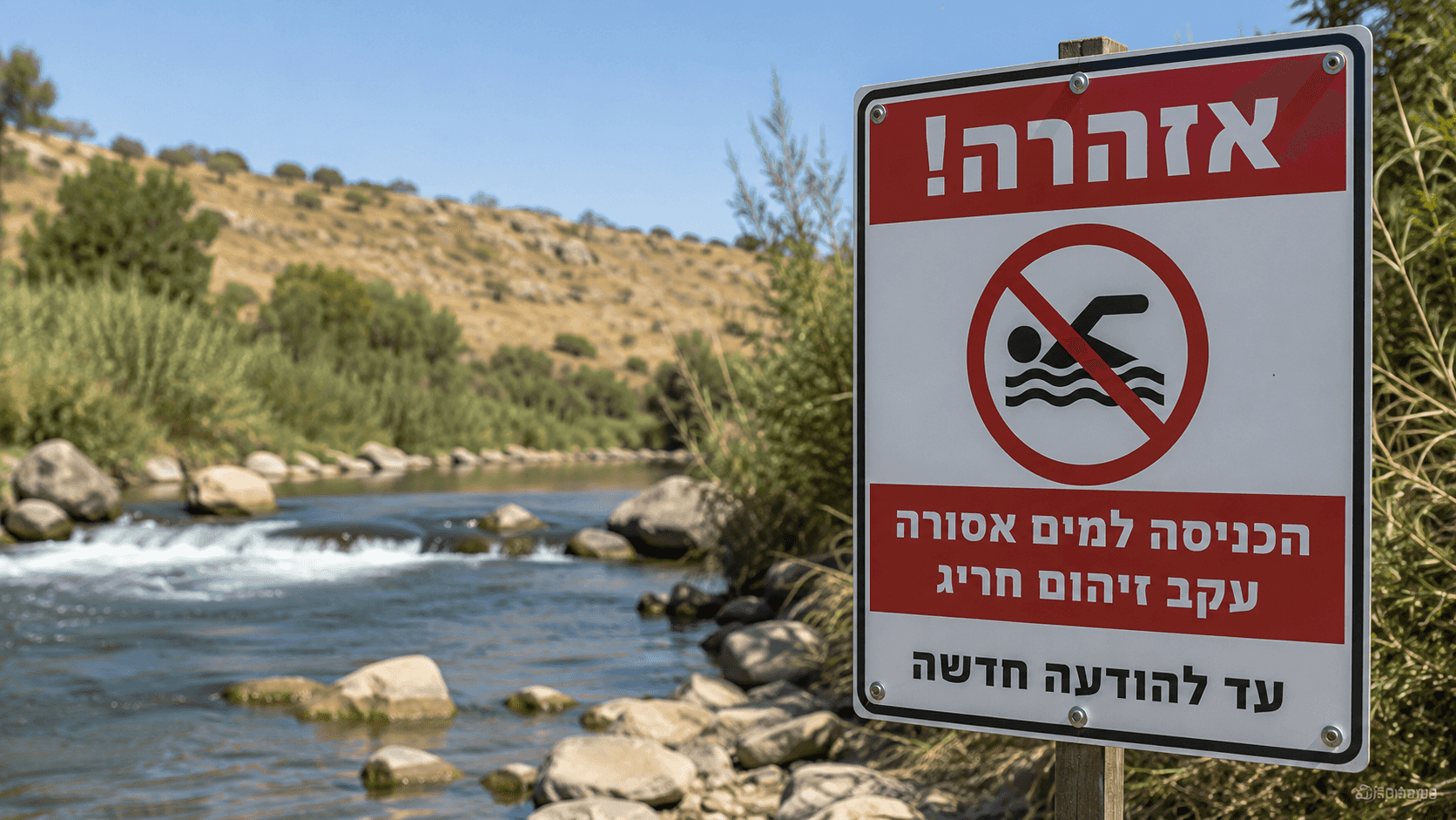 אזהרה למטיילים: זיהום חריג בנחלי הצפון – הכניסה למספר מסלולי מים עלולה לסכן את הבריאות