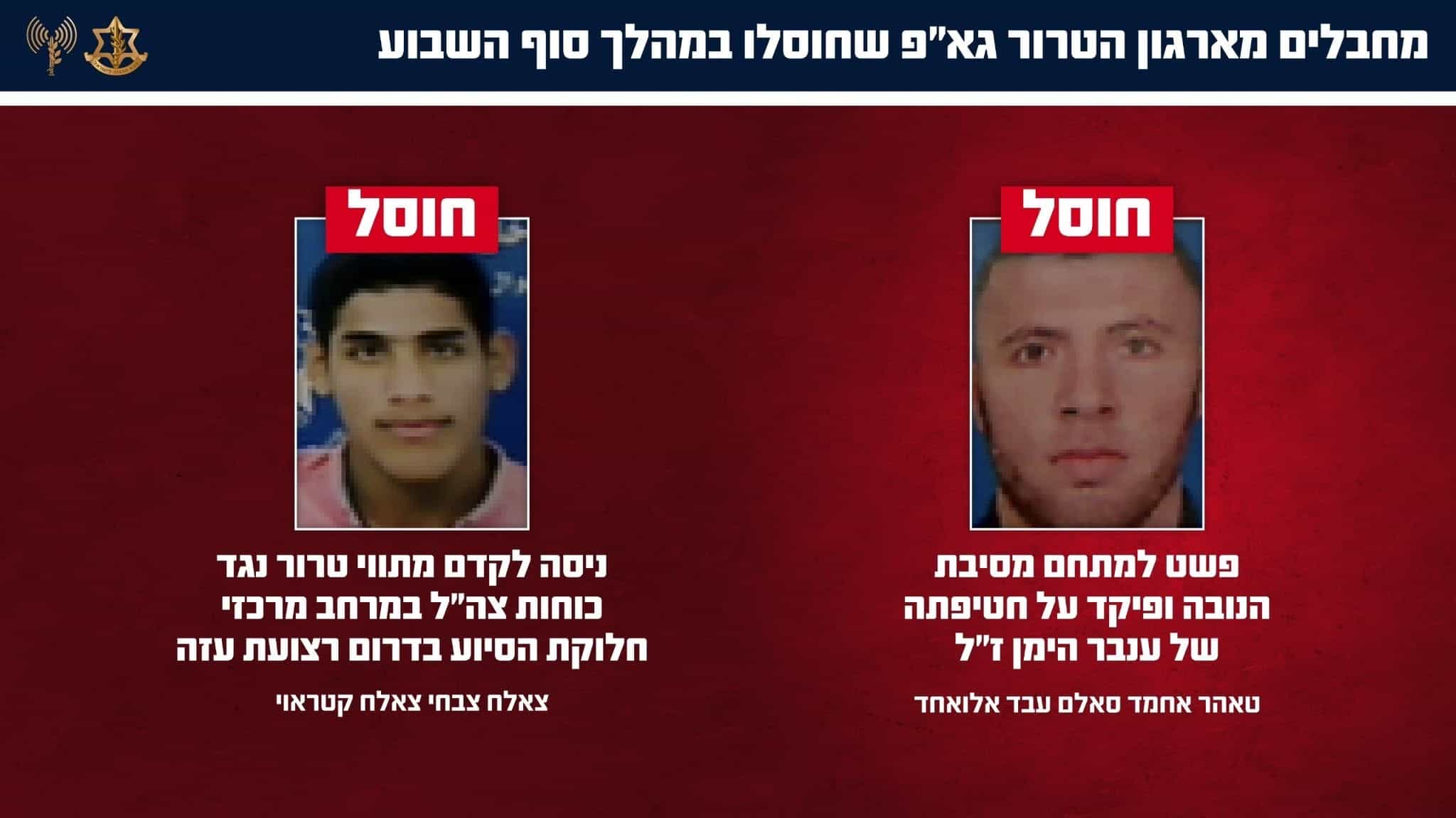 כוחותינו חיסלו מחבל שפשט למסיבת הנובה ופיקד על חטיפתה של ענבר הימן ז"ל