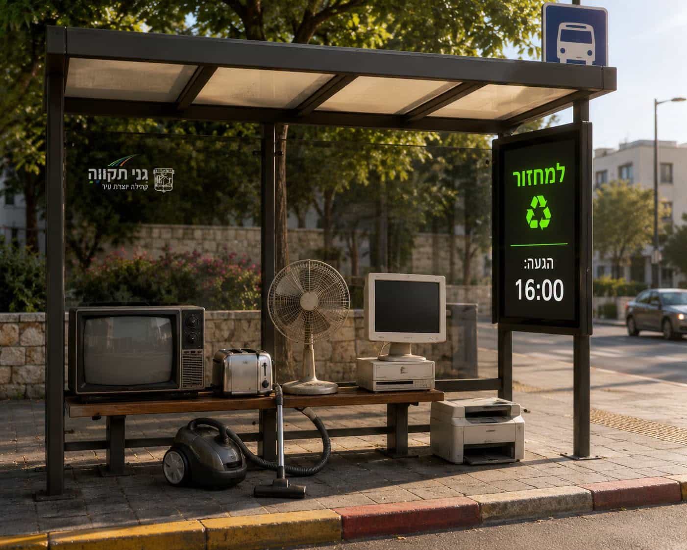 חדש בגני תקווה: מפנים פסולת אלקטרונית – ישירות מהמדרכה