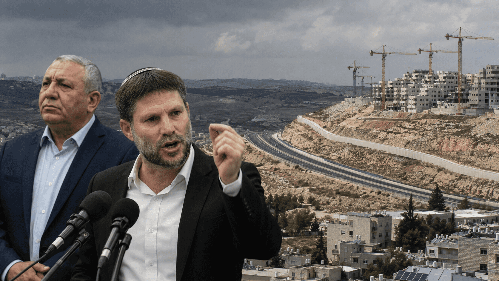 סמוטריץ' מציב את איזנקוט במבחן E1: "האם אתה מתחייב לא לעצור את הבנייה?"