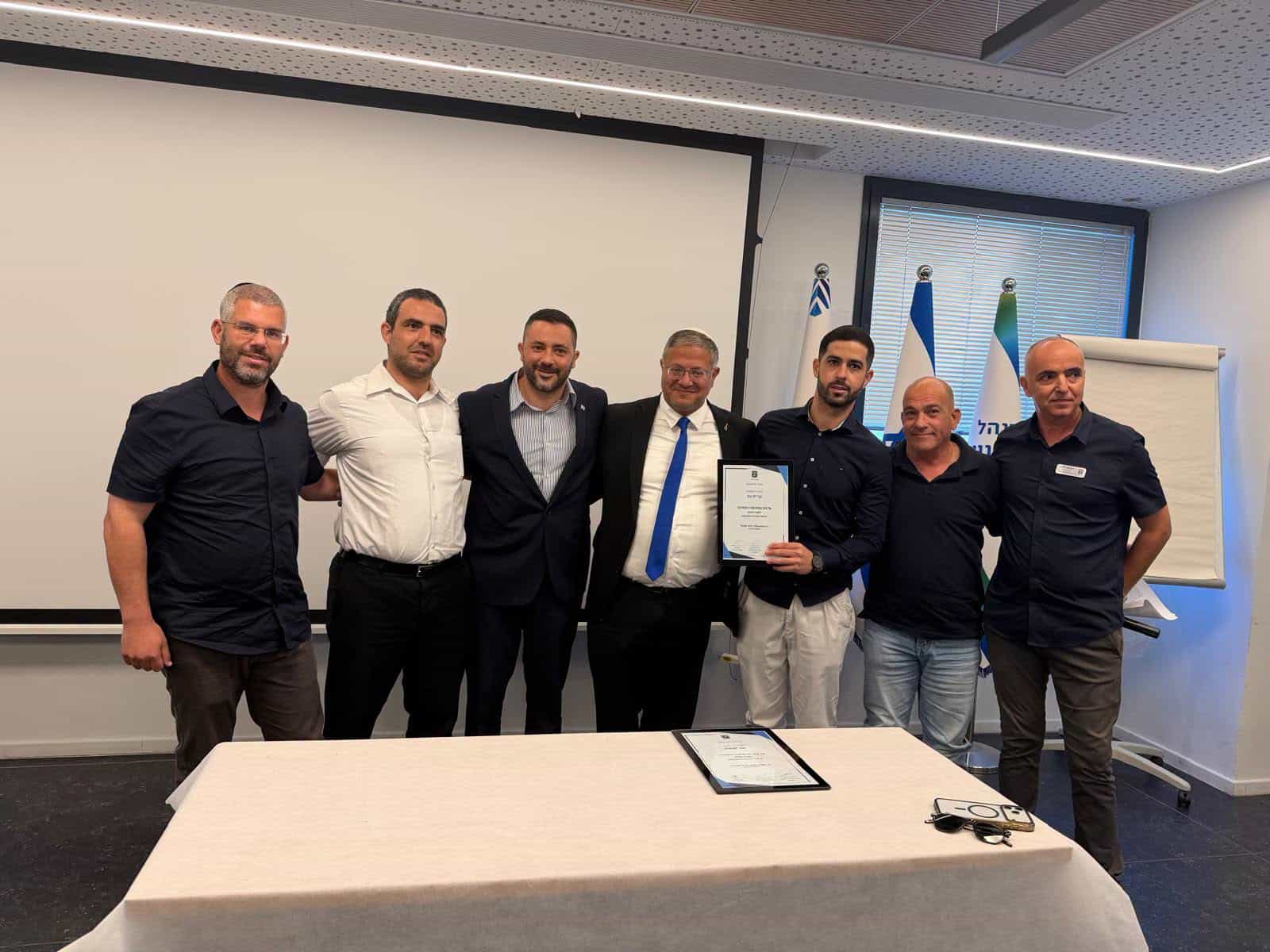 במעמד השר בן גביר וראש העיר: קריית גת זכתה בפרס הצטיינות באכיפת מקרקעין
