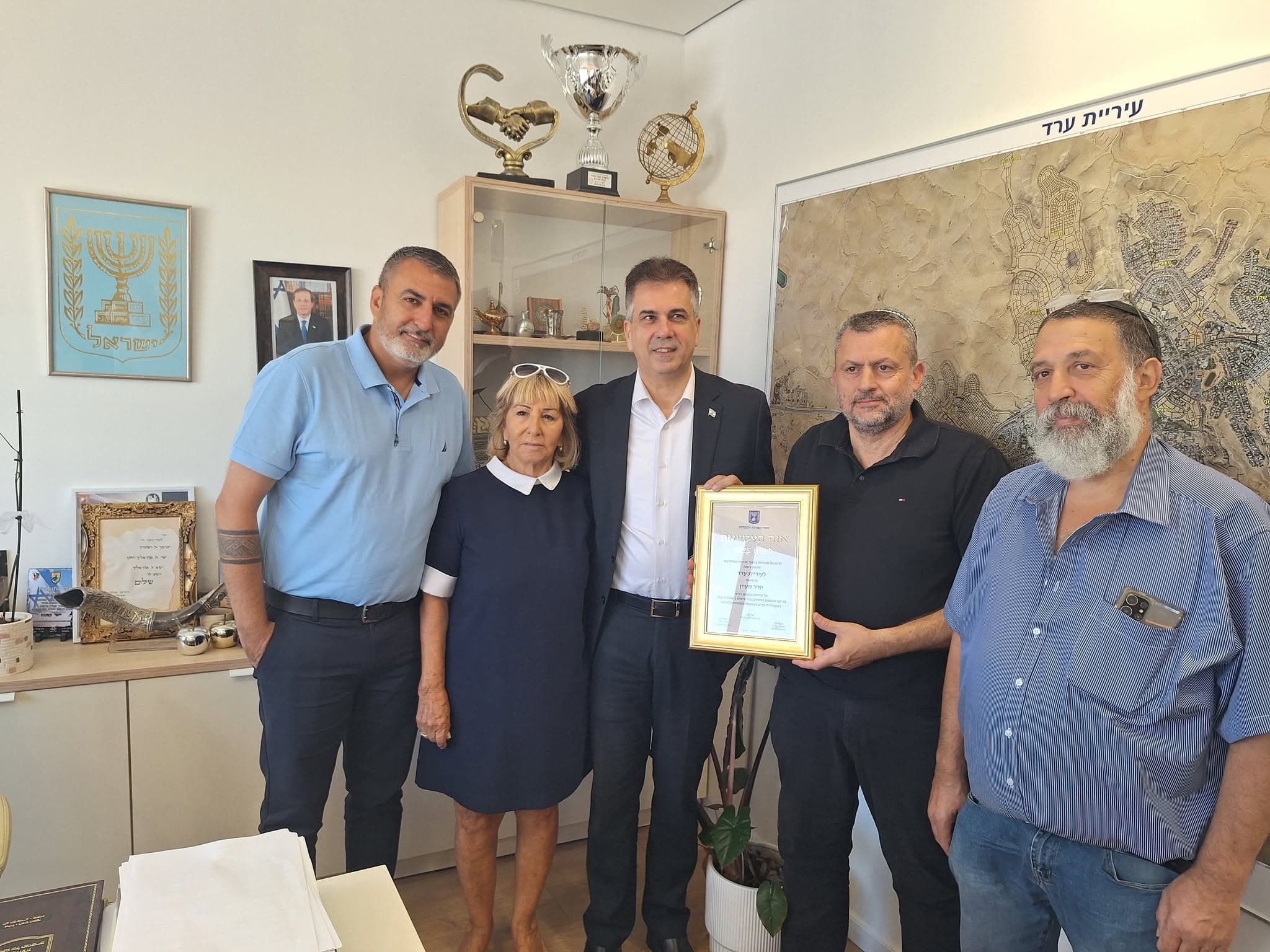 ערד היא הזוכה במקום הרביעי במדד משרד האנרגיה לייצור אנרגיה מתחדשת