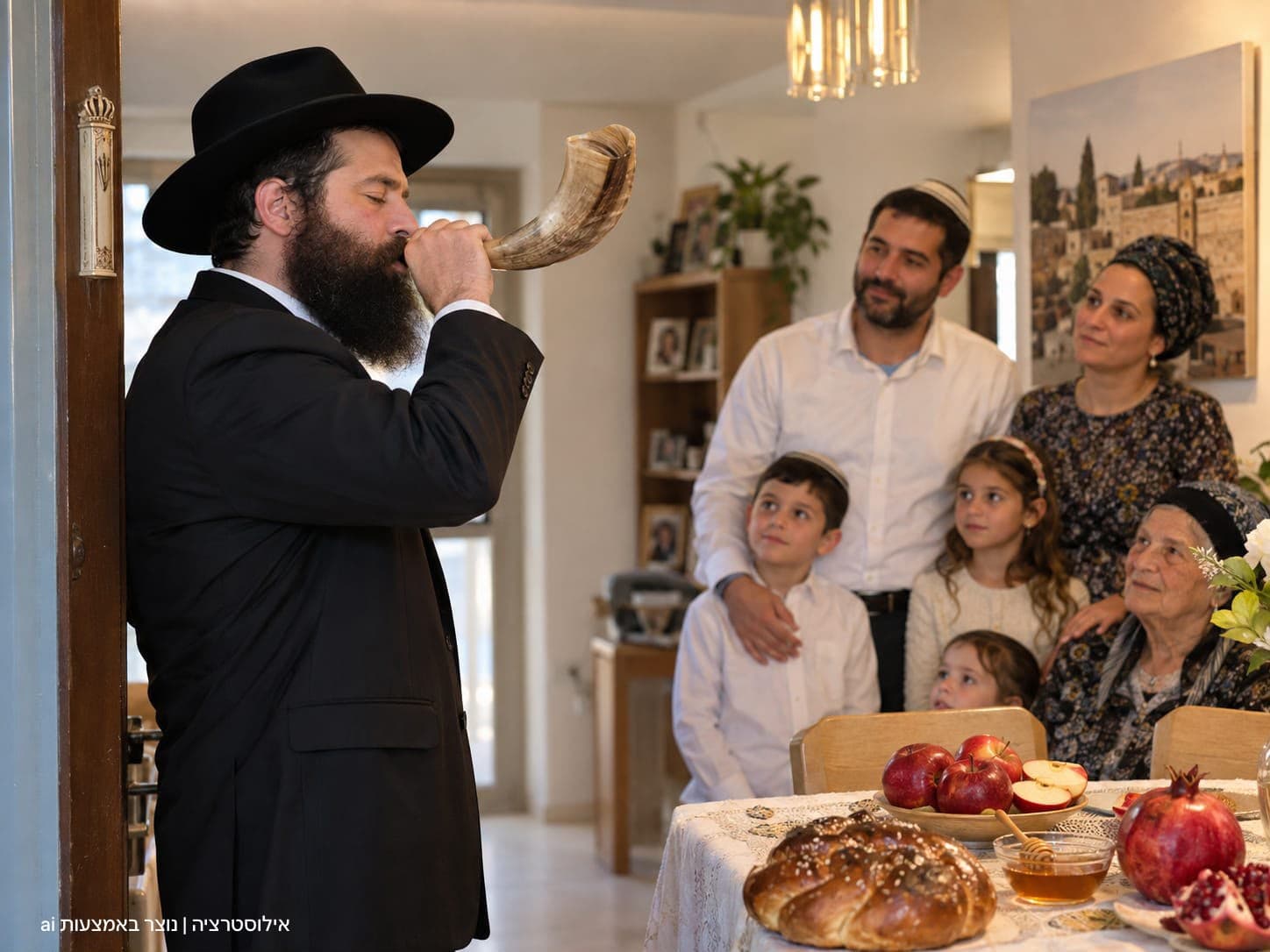גם השנה בבית שמש: תקיעת שופר - עד לפתח הבית