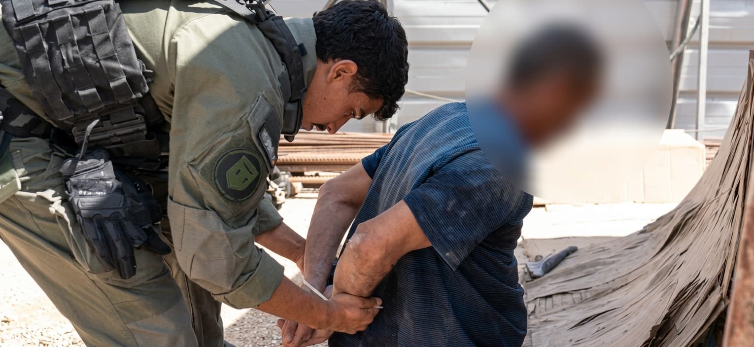 סיכול הברחות שב"חים: 13 תושבי שטחים ושני מסיעים נעצרו באזור ירושלים | צפו