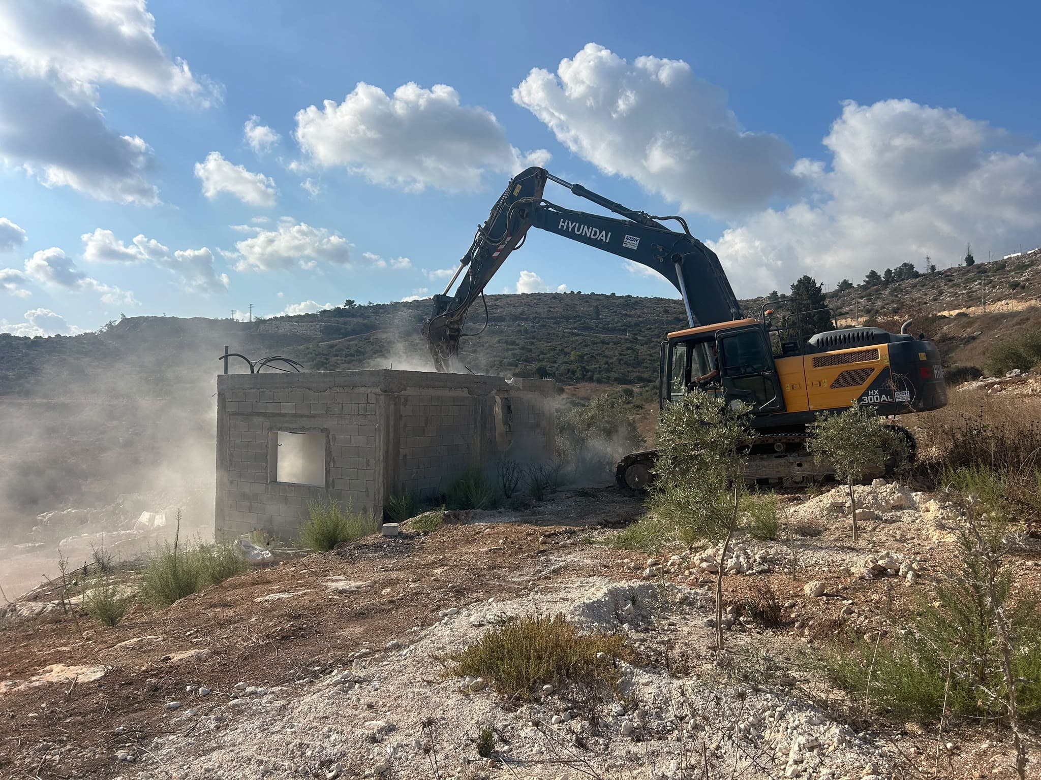 כוחות המנהל האזרחי פעל נגד בנייה וקידוחי מים בלתי חוקיים ביהודה ושומרון
