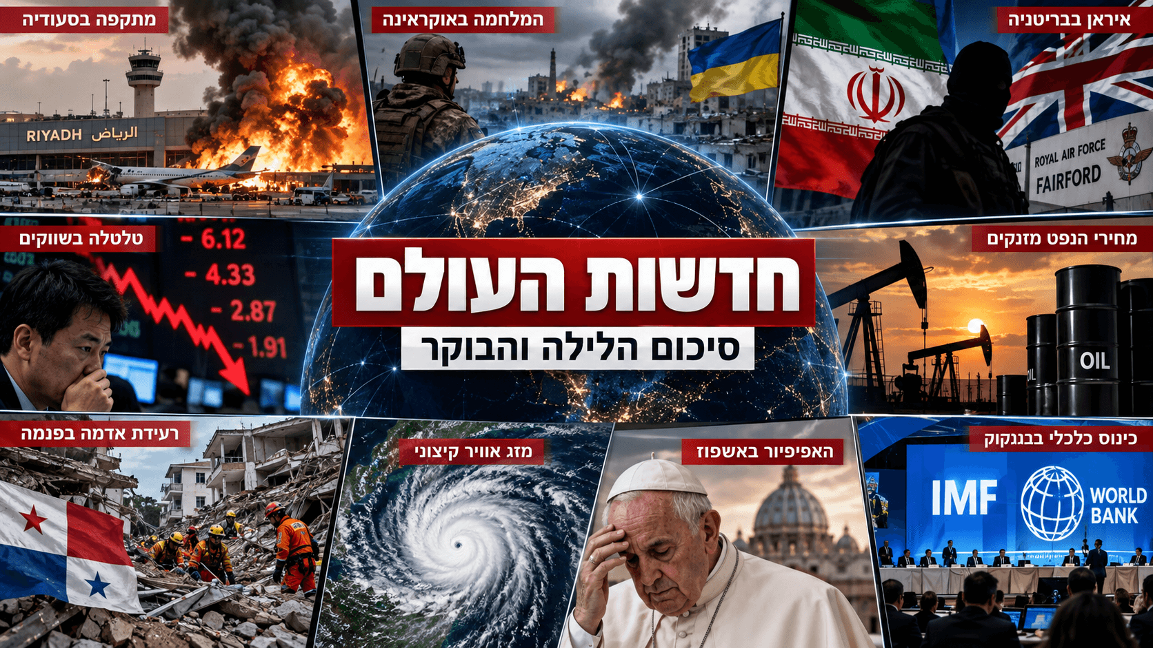 18 הרוגים בסעודיה, רוסיה ממשיכה לתקוף - והשווקים בעולם צונחים | סיכום חדשות הלילה