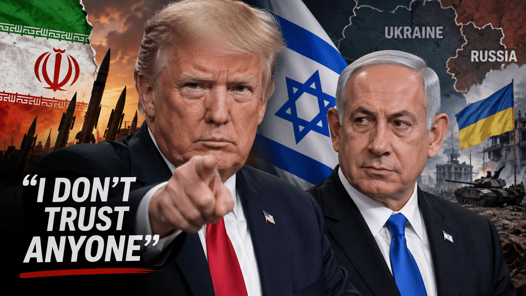 טראמפ נשאל אם הוא סומך על נתניהו – והשיב במפתיע: "אני לא סומך על אף אחד"