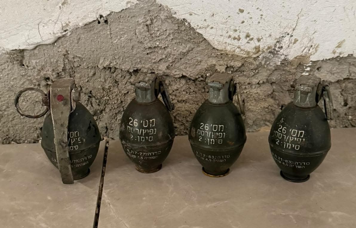 4 רימוני רסס צה"ליים אותרו בביוב בגליל התחתון, חשוד נעצר