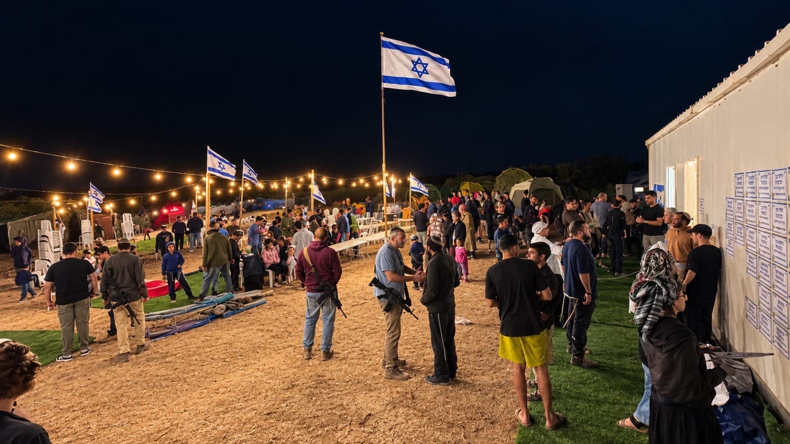 מאות הגיעו במהלך הלילה לגבול הרצועה - והקימו נקודת התיישבות חדשה: "חלוצי עזה" | צפו