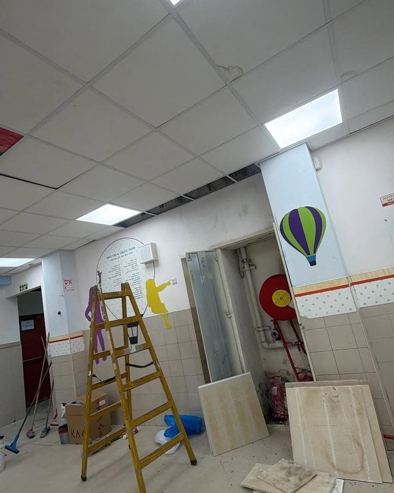 גם לאחר תחילת שנת הלימודים: נמשכות עבודות השיפוץ בבתי הספר ובגני הילדים ברחבי רמלה