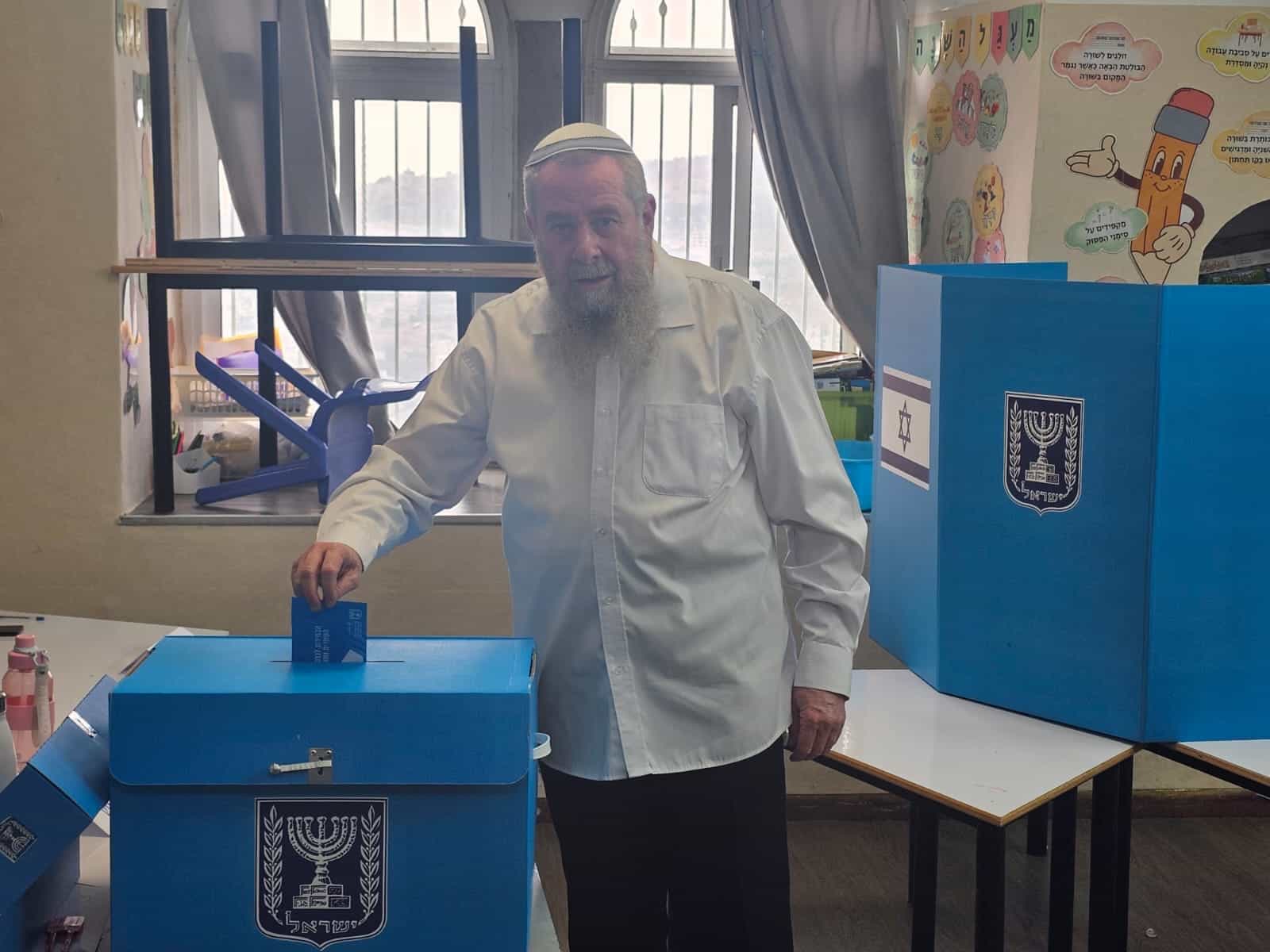 אבי מעוז הצביע בירושלים: ״נעם לישראל רצה עד הסוף – בעז״ה תהיה הפתעת הבחירות״