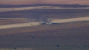 זמן קצר לאחר ההמראה: מפציץ B-52 של חיל האוויר האמריקני התפוצץ במוהאבי שבקליפורניה